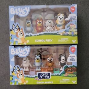 Bluey School Pack & School Mates Toy Set